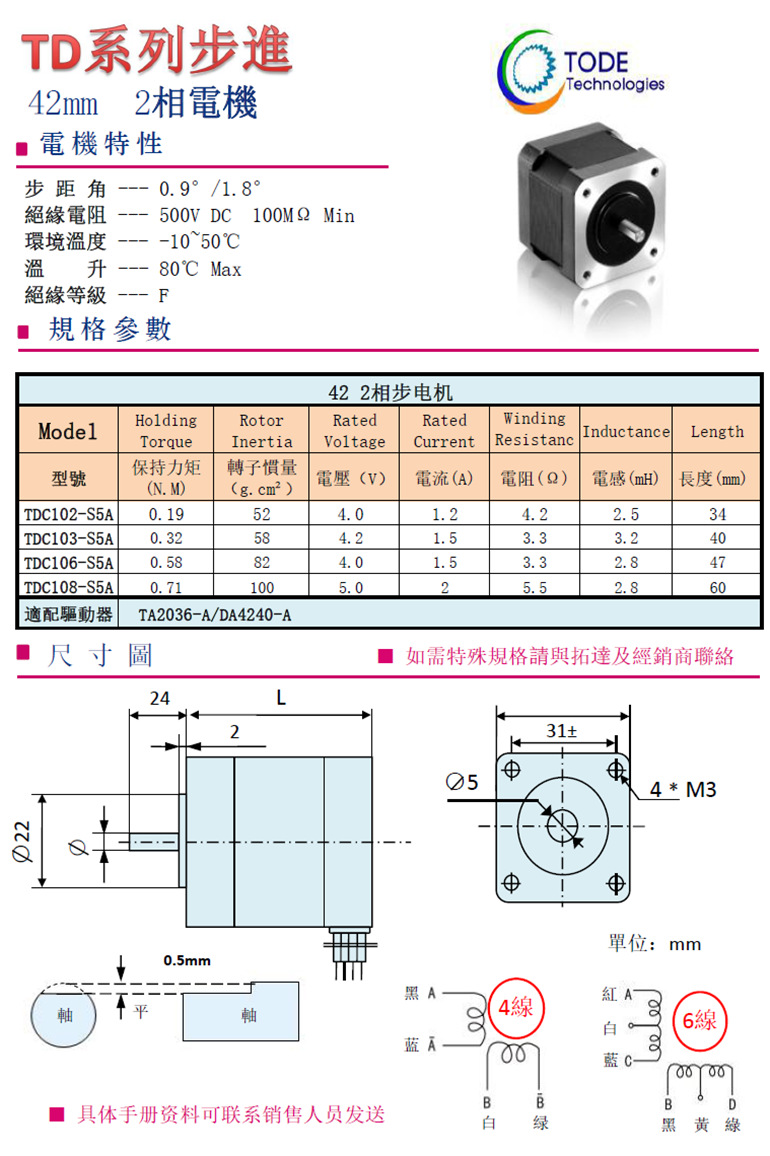 步進電機42系列2相